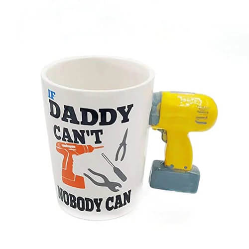 Vinny Y Super Dad 3D Mug - view 3