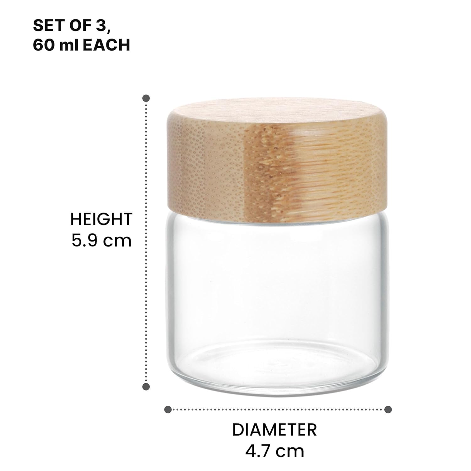 Boroslicate Mini Jar (Treo by Milton) – Transparent - view 4