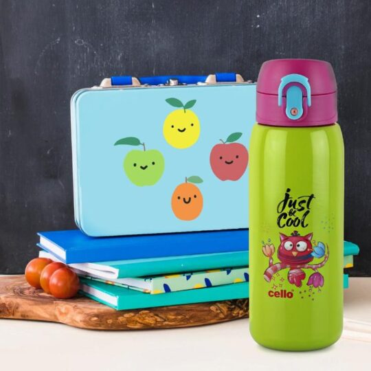 Cello Junior 475 Hot & Cold Stainless Steel Kids Water Bottle, 475ml